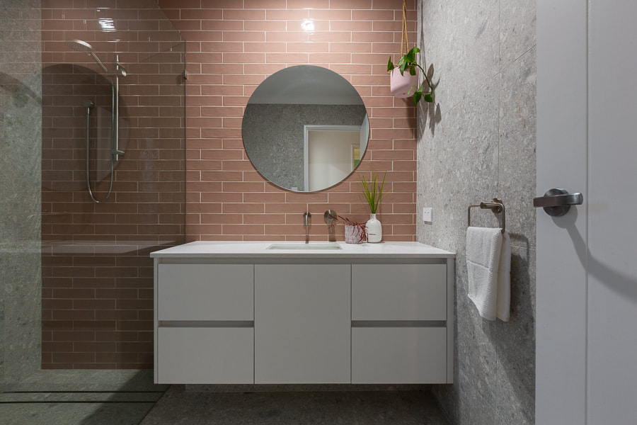 Pink Bathroom Mullaloo Renovation