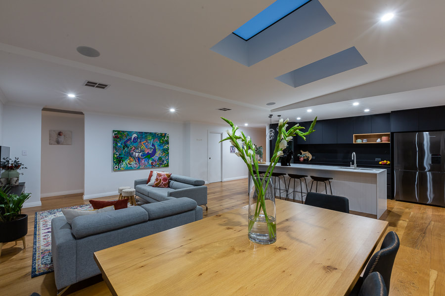 Kitchen and Living renovation and home extension Distinct Renovations Project Perth